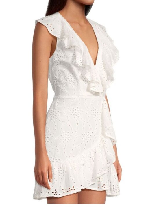 Milly Novi Eyelet Wrap Dress - Picture 3 of 4